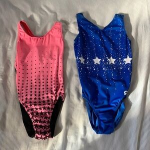 gk elite adult extra small gymnastics leotard bundle